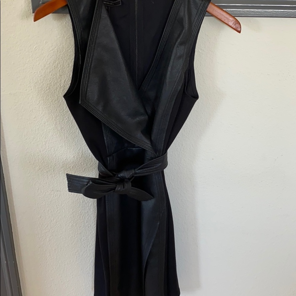 BCBG leather dress
